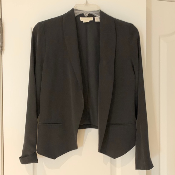 Cynthia Rowley Silk Jacket, XS, Black - Picture 1 of 13